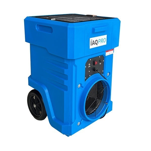 The IAQ Pro 1000 CFM Air scrubber is effective at removing a high rate of air through its filters, cleaning the room's air of contaminants such as silica dust, pollen or soot particles.