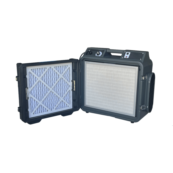 AS650's filter is easy to change, simply undo the latches, open the unit, take out the old filter and replace it.