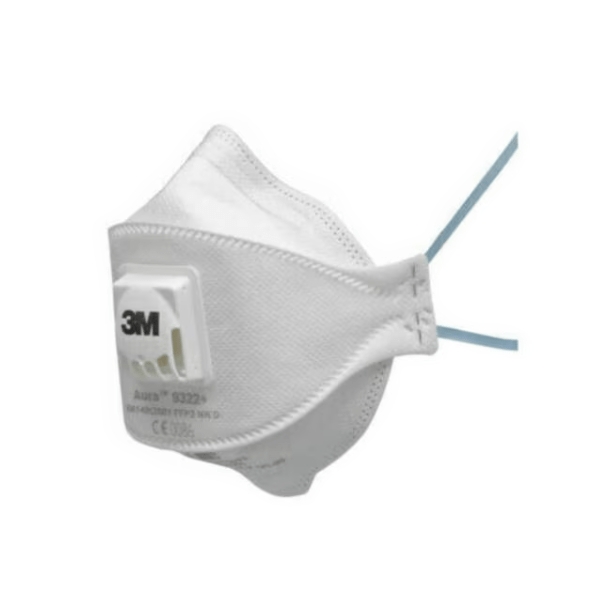 A picture of the 3m 9332A P2 Mask, showing its "cool flow valve". This P2 mask is extra breathable.