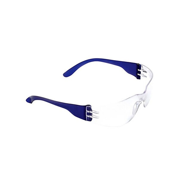 A picture of Tsunami safety glasses with blue bands.