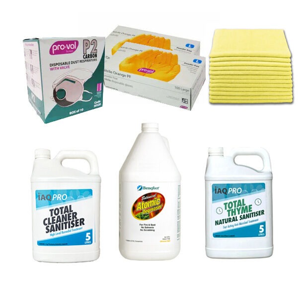 This commercial cleaning bundle is perfect for covering most cleaning needs faced by a restorer.