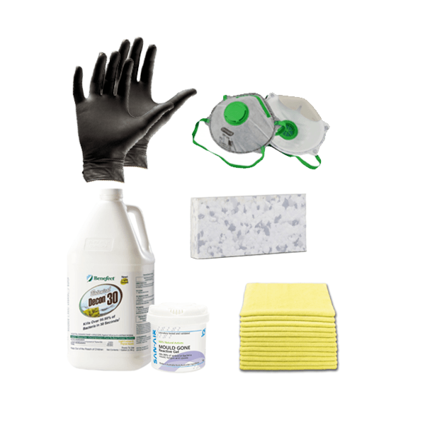 This home mould removal bundle is perfect for DIY mould cleaning, in a safe and an effective way.