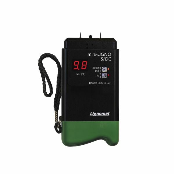 The Mini-ligno S/DC moisture meter fits in your small shirt pocket.