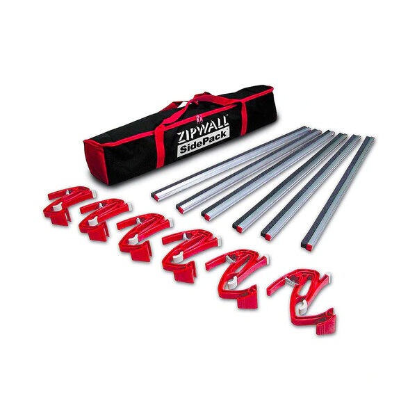 The Zip Wall Side Clamps & Foam Rails 6-pack with bag is a perfect package for helping create a perfect and safe seal on your containment wall, ensuring a gentle application to surfaces.