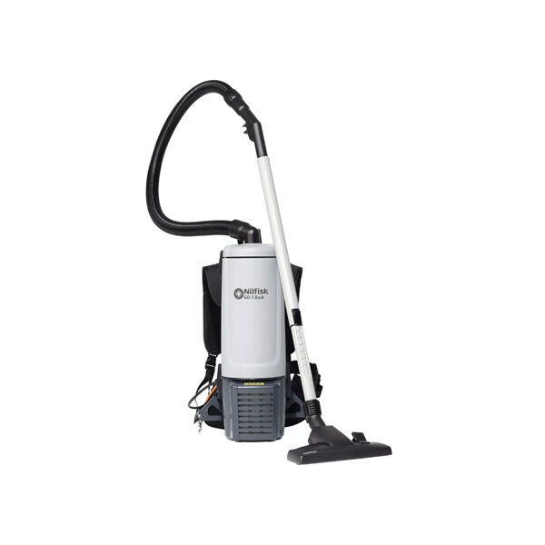 The Nilfisk GD5 Vacuum is a lightweight commercial vacuum that operates very quietly for its 24kPa suction power.